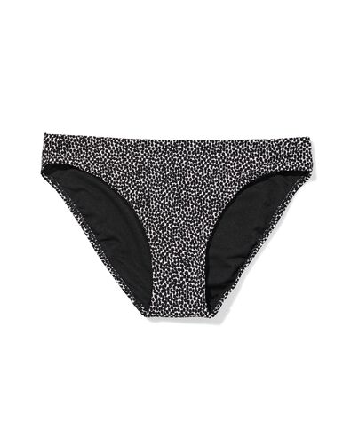 Damen-Bikinihose Mila mit Struktur schwarz/wei&szlig; schwarz/wei&szlig; - 22360590BLACKWHITE - HEMA