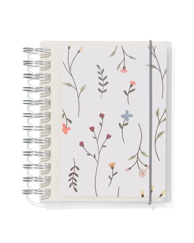 fotoboek insteeketui met spiraal 16x13 bloem - 14650205 - HEMA