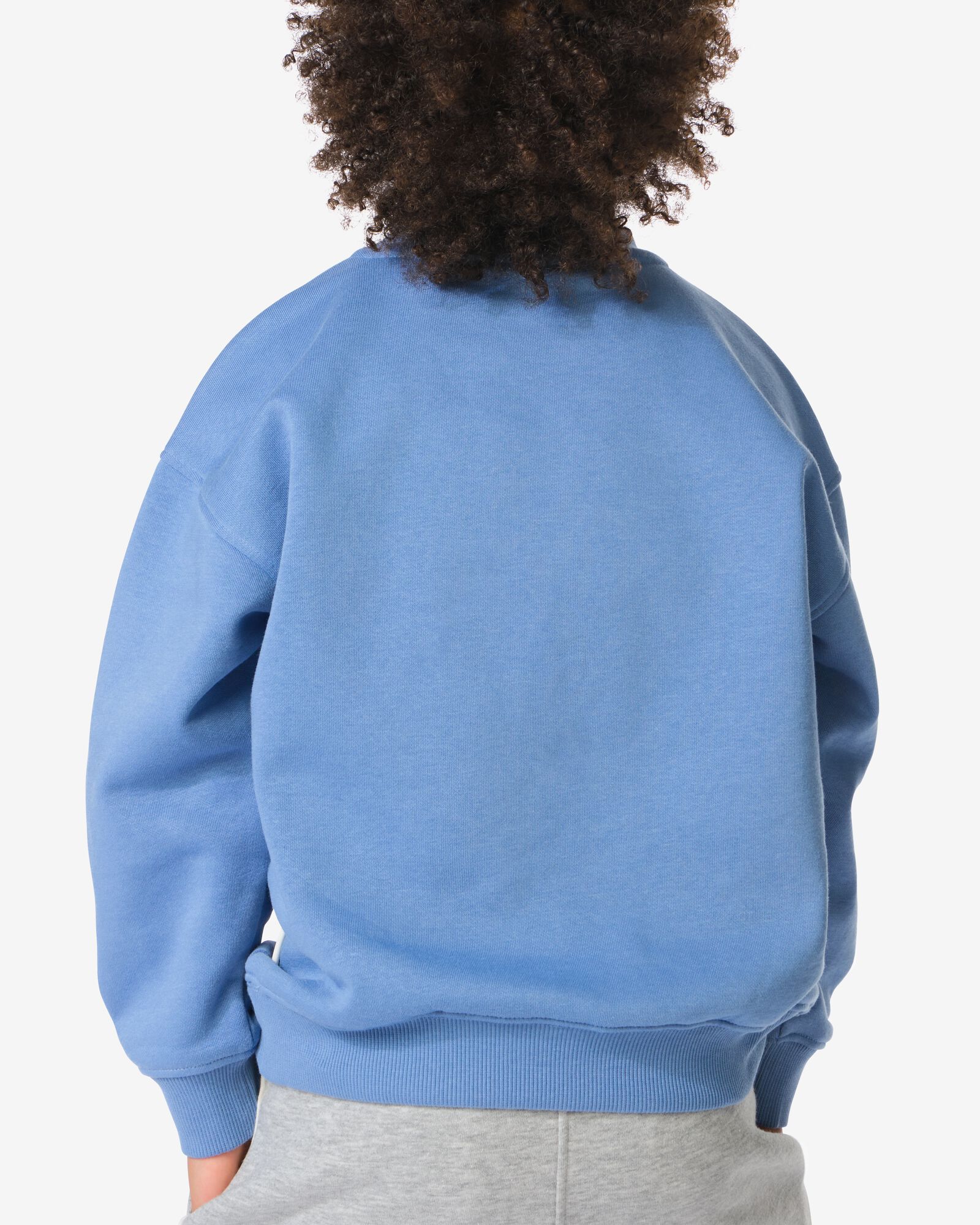 Takkie kindertrui sweatstof blauw - 30712834BLUE - HEMA