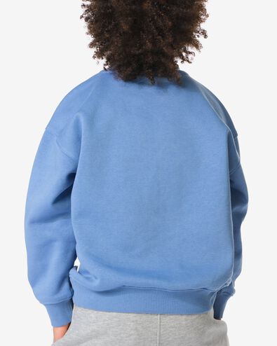 Takkie kindertrui sweatstof blauw - 30712834BLUE - HEMA