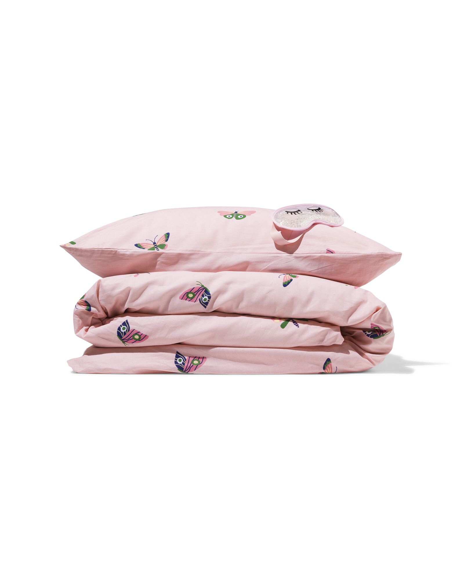 housse de couette enfant 140x200 cm doux coton papillons - 5720125 - HEMA