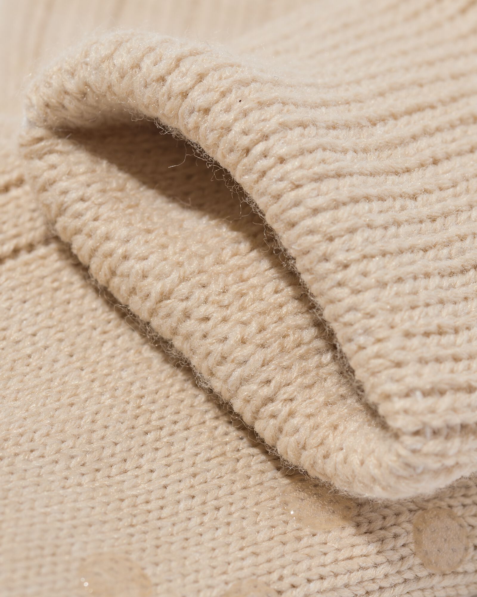 chaussettes d'int&eacute;rieur pour femmes en polaire c&ocirc;tel&eacute;e beige beige - 4280360BEIGE - HEMA