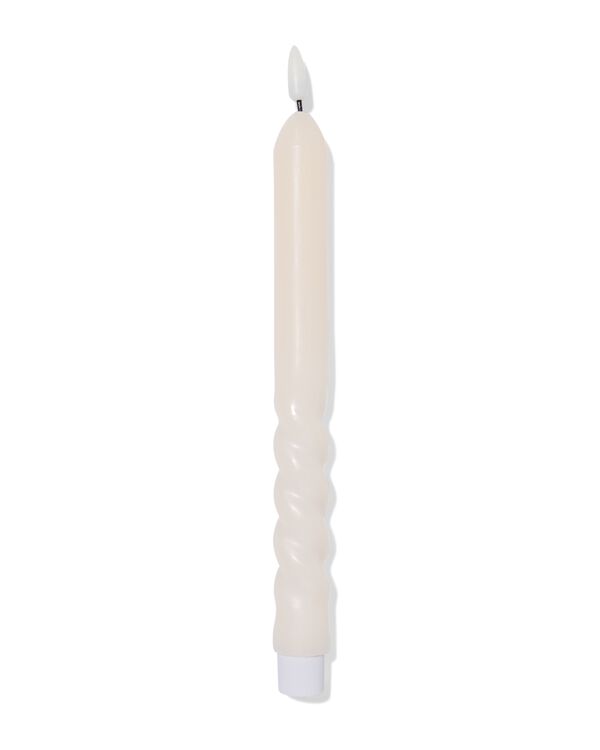 bougie d'int&eacute;rieur led ⌀2,3x29cm ivoire - 13550122 - HEMA