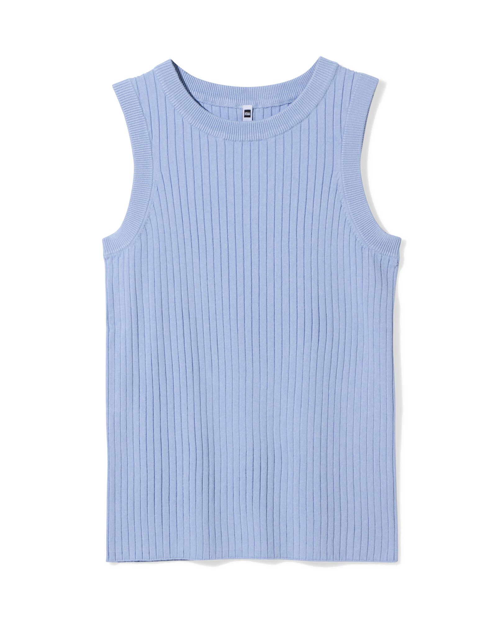 Damen-Tanktop Frida gerippt blau - 36350475BLUE - HEMA