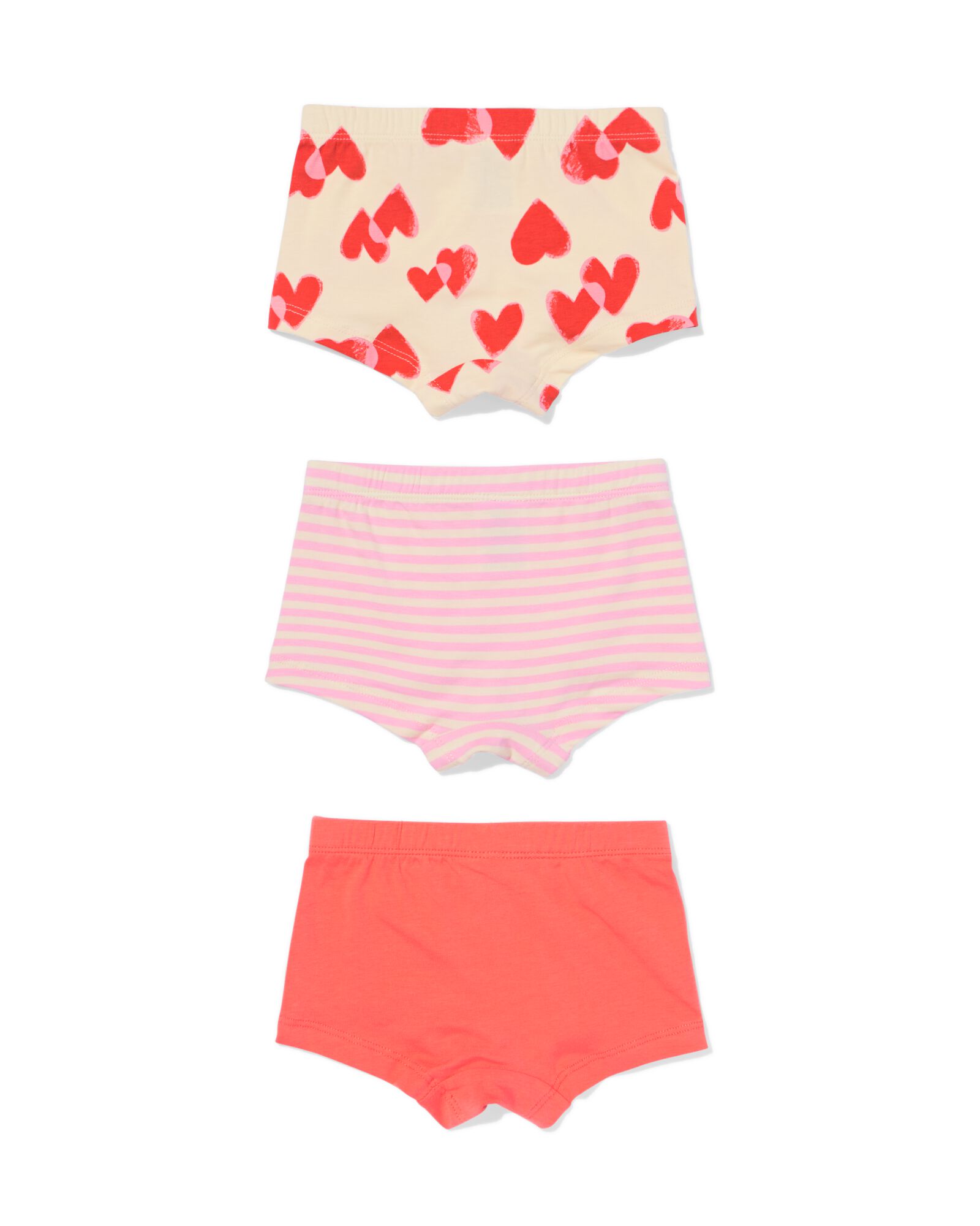 Kinder-Boxershorts, Herzen &ndash; 3 St&uuml;ck rot rot - 19300740RED - HEMA