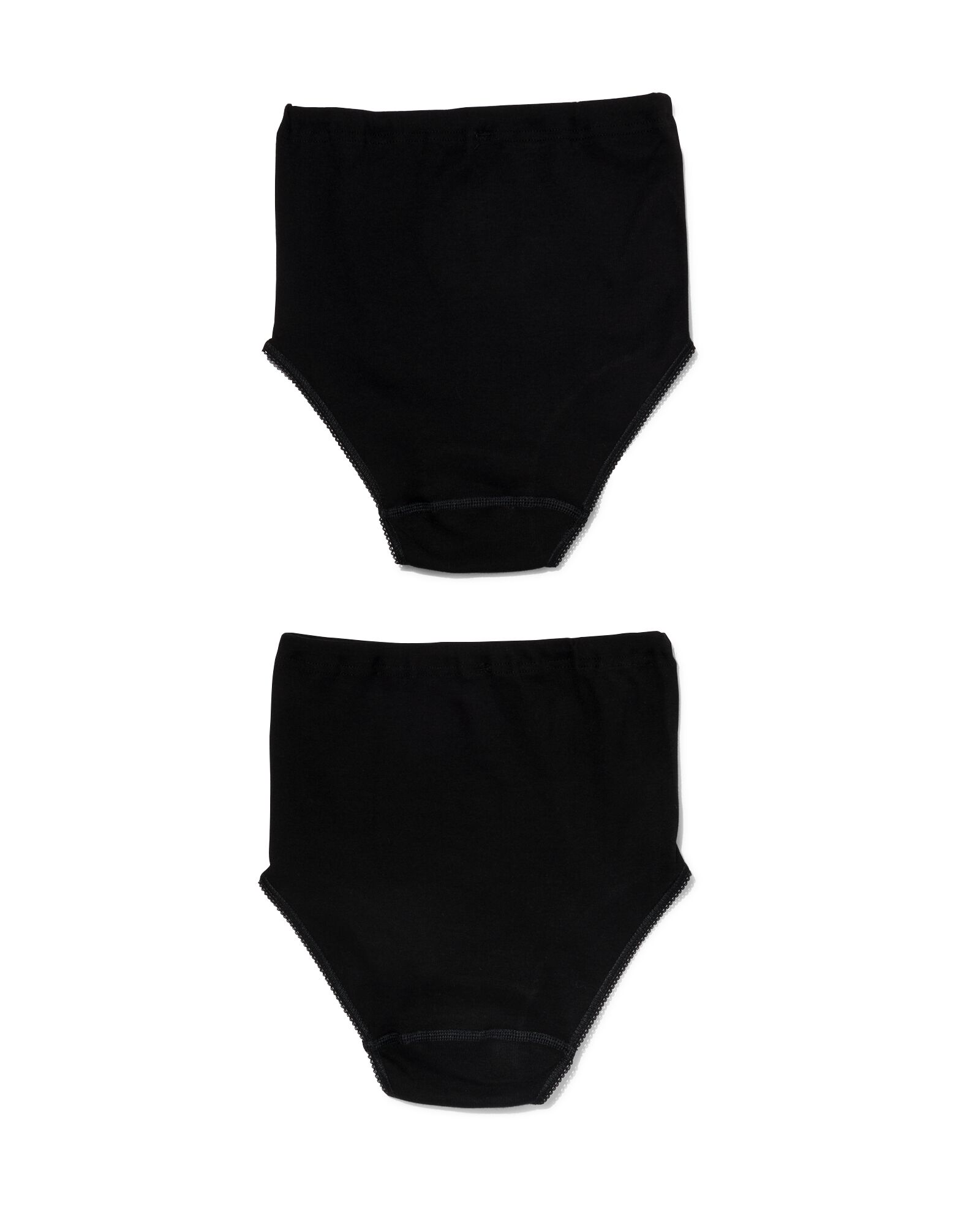 2er-Pack Damen-Slips, Baumwolle schwarz schwarz - 1000006555 - HEMA