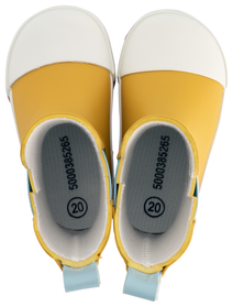 bottes de pluie bébé caoutchouc mat jaune jaune - 1000028648 - HEMA