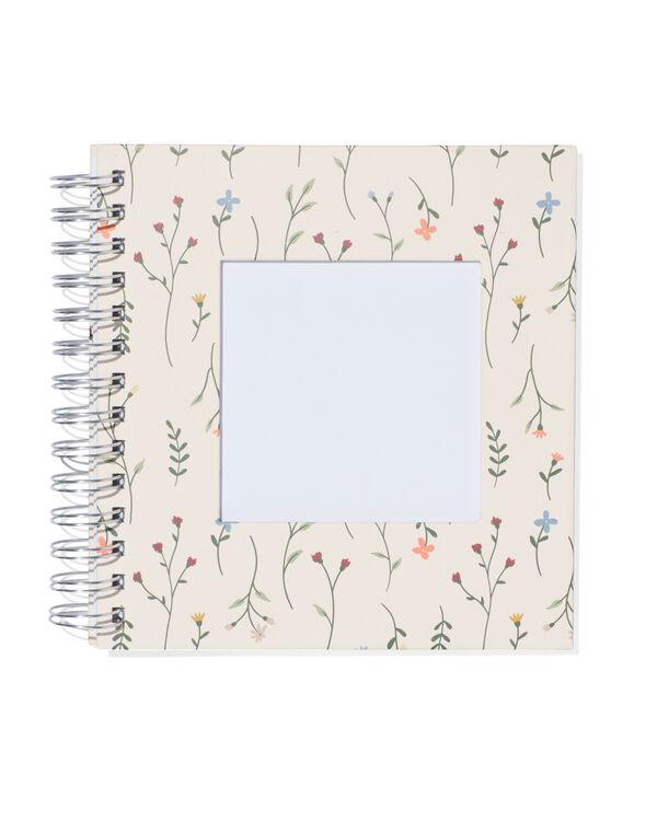 album photos avec spirale et fen&ecirc;tre 19x18 fleurs - 14650212 - HEMA