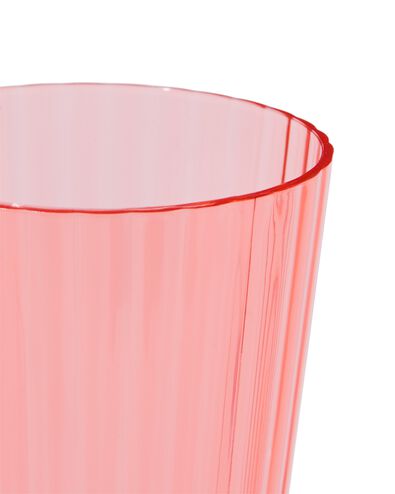 Glas, 15 cm, Kunststoff, korallenfarben - 41830045 - HEMA