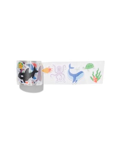 washi tape stickers zeedieren - 15900083 - HEMA