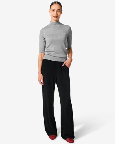 Damenhose Erin mit Glitzer schwarz schwarz - 36205660BLACK - HEMA