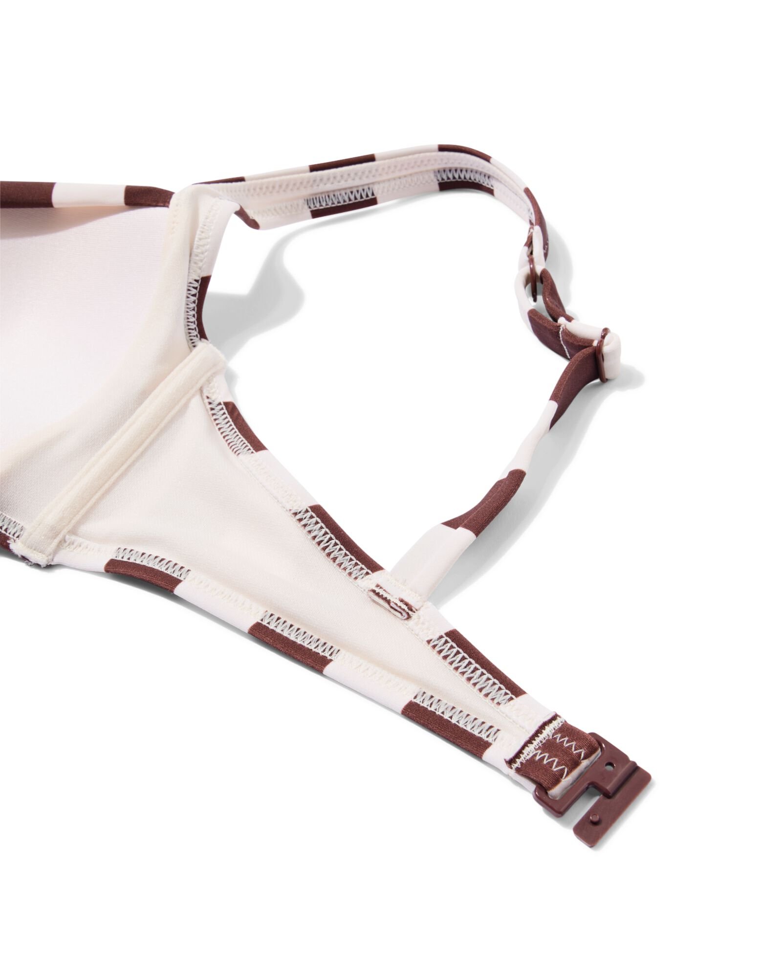 Damen-Bikinioberteil Anette mit Blockstreifen braun - 22360470BROWN - HEMA