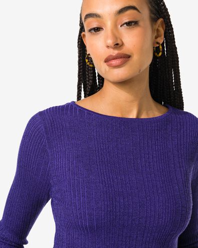 Damen-Pullover Georgia, Glitzer violett - 36299140PURPLE - HEMA