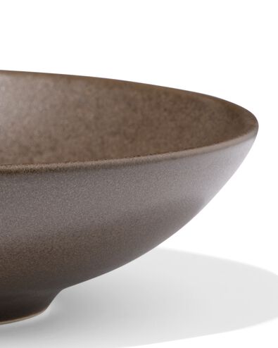 lage schaal &Oslash;15cm PUUR reactief glazuur donkerbruin - 9650136 - HEMA