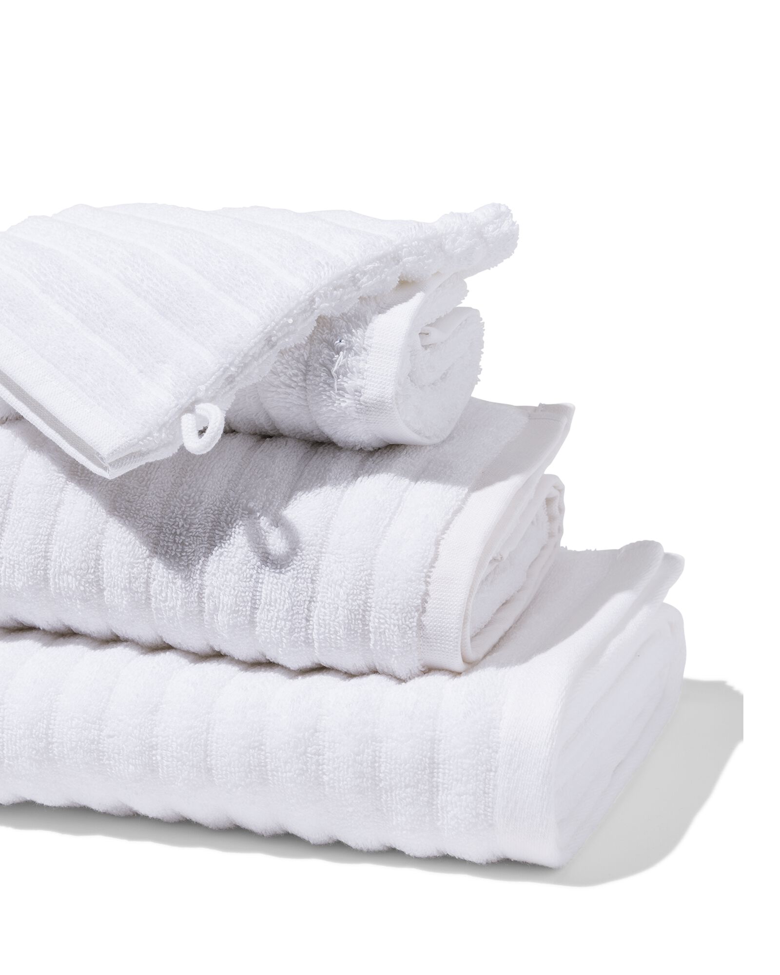 serviette de bain qualit&eacute; &eacute;paisse relief blanc blanc - 1000024313 - HEMA
