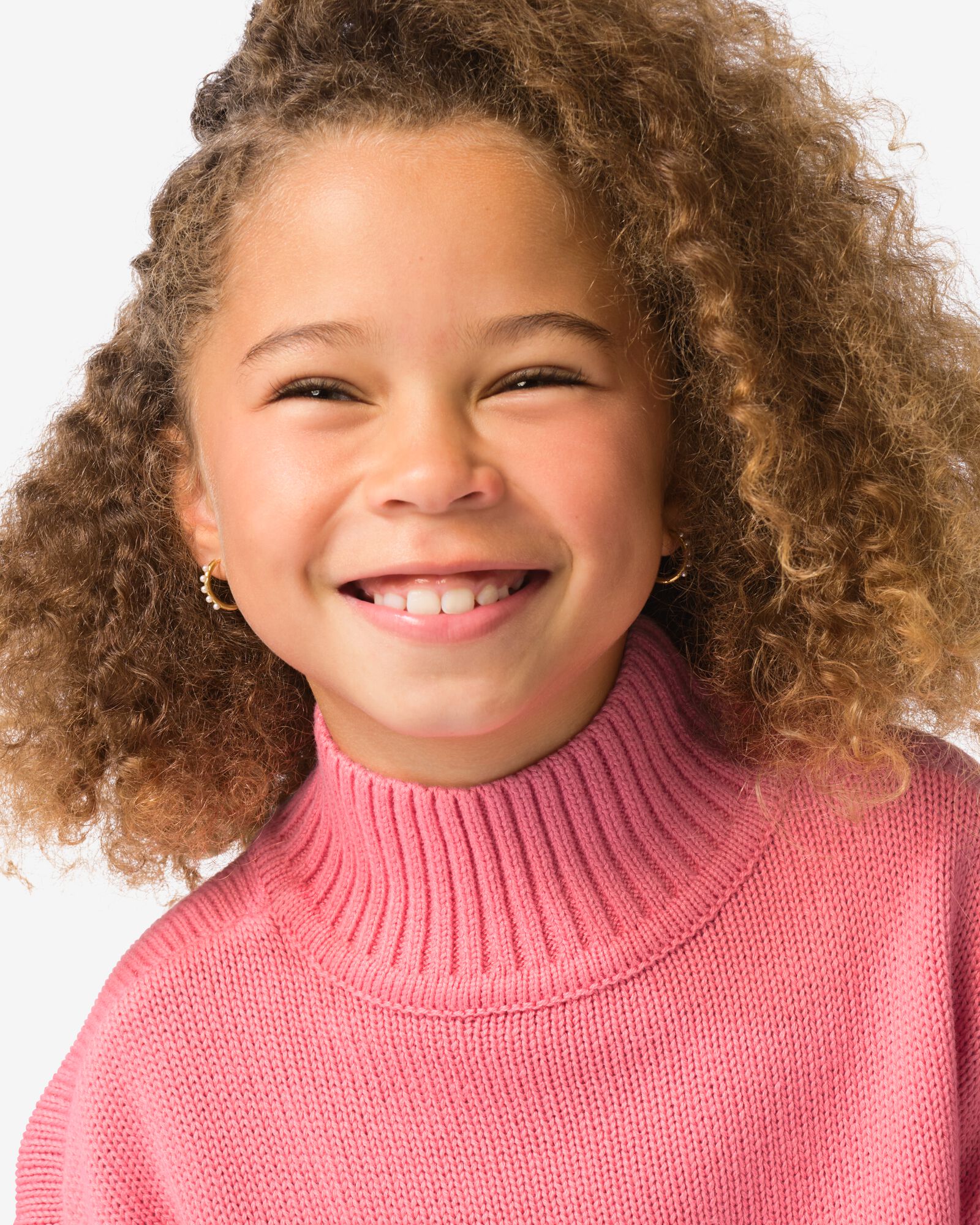 pull enfant grosse maille rose rose - 30837117PINK - HEMA