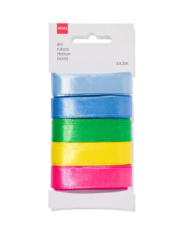 Schleifenband in 5 Farben, 5 x 3 m - 14740005 - HEMA
