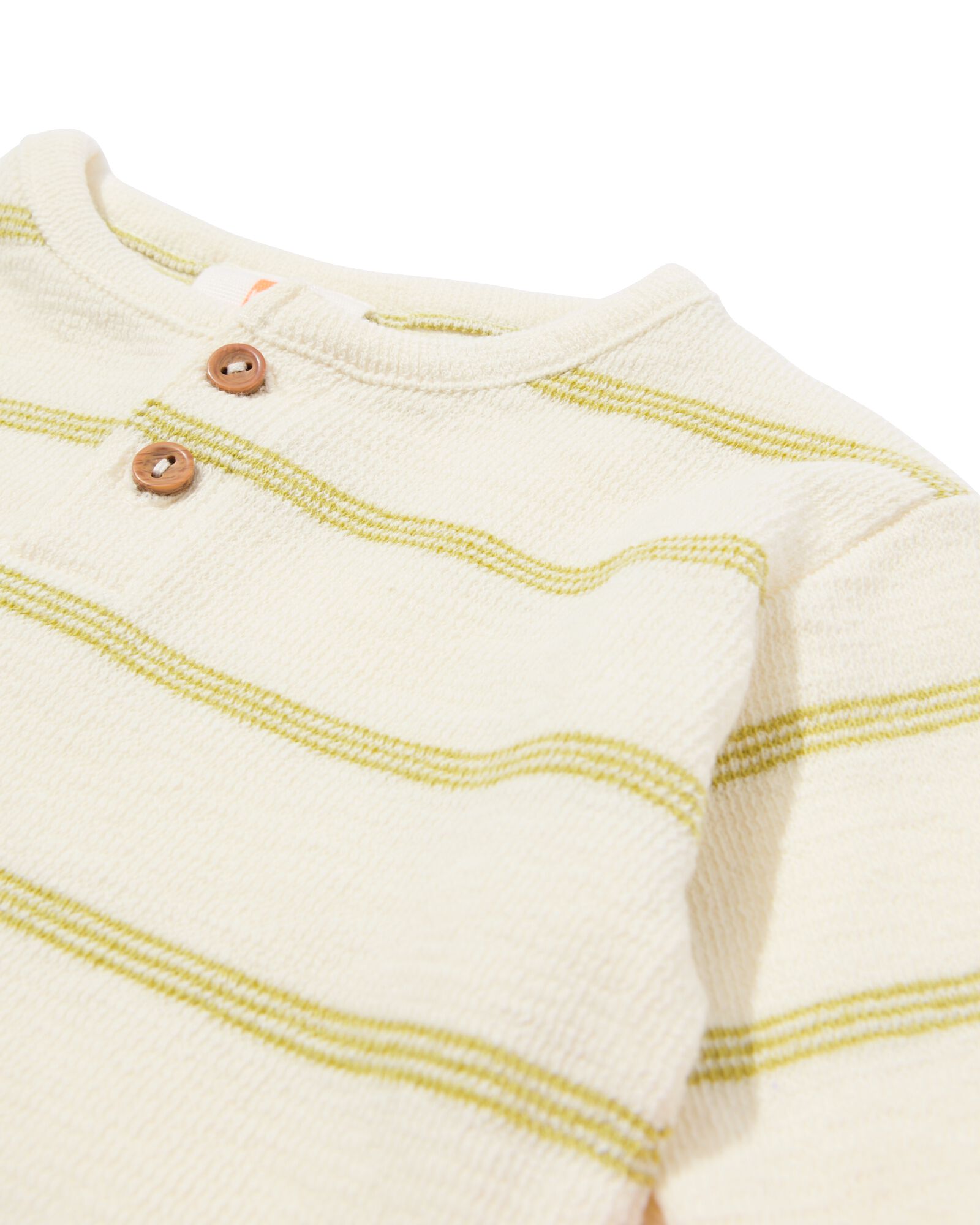 Newborn-T-Shirt mit Streifen ecru ecru - 33446620ECRU - HEMA