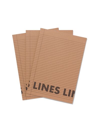 3-pak schriften A4 gelinieerd - 14170058 - HEMA