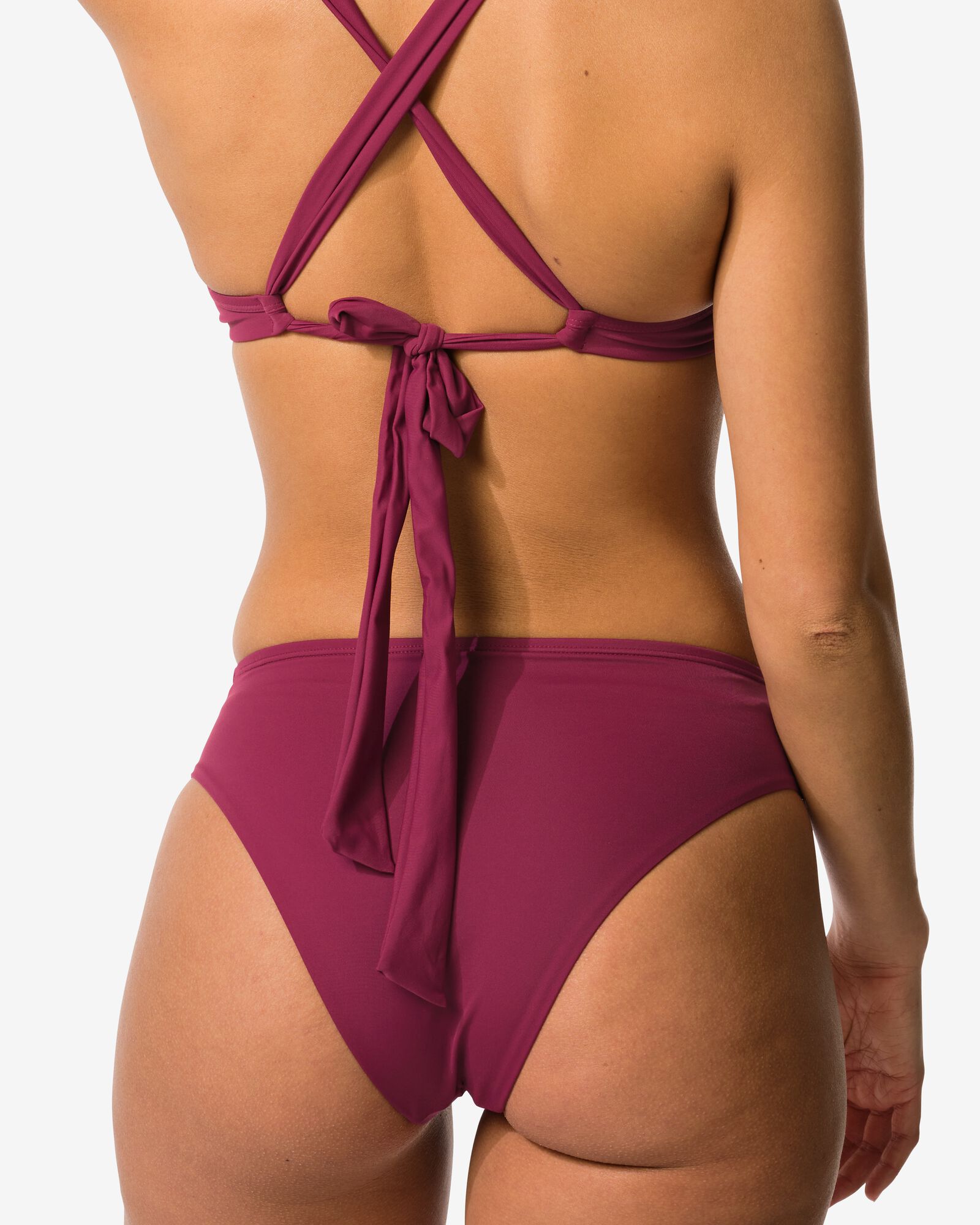 damesbikinibroekje Dana  donkerrood donkerrood - 22360320DARKRED - HEMA