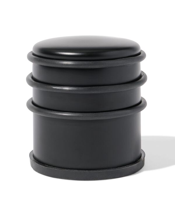 cale-porte 7,5x7,5x8cm m&eacute;tal noir - 20500183 - HEMA