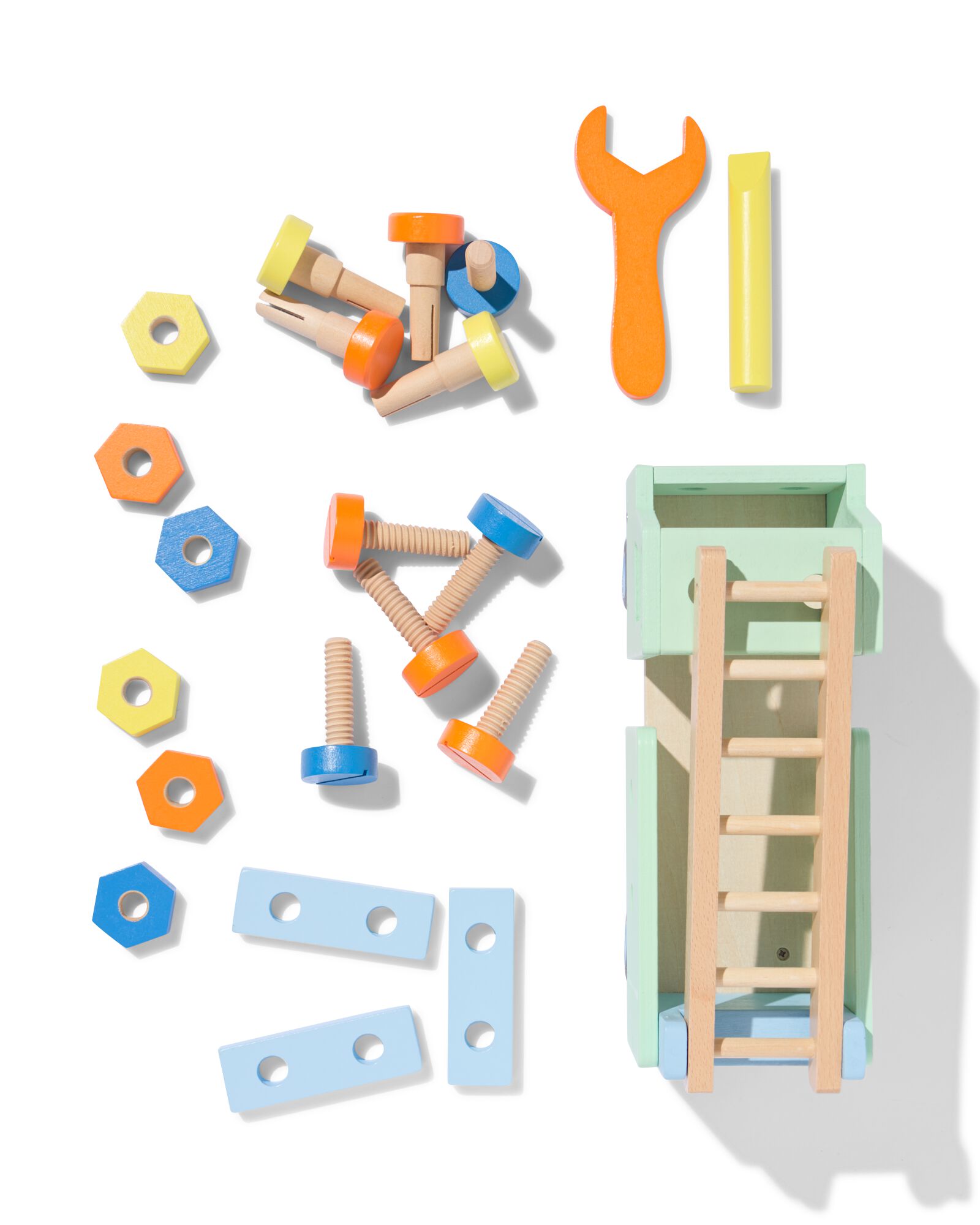 houten constructie truck 22-delig - 15100571 - HEMA