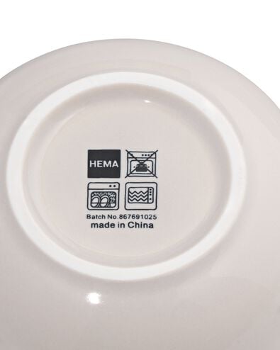 bol &Oslash;8cm Knap new bone china gris - 9650317 - HEMA
