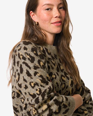 damesjurk Gelly luipaard multi multi - 36205070MULTI - HEMA