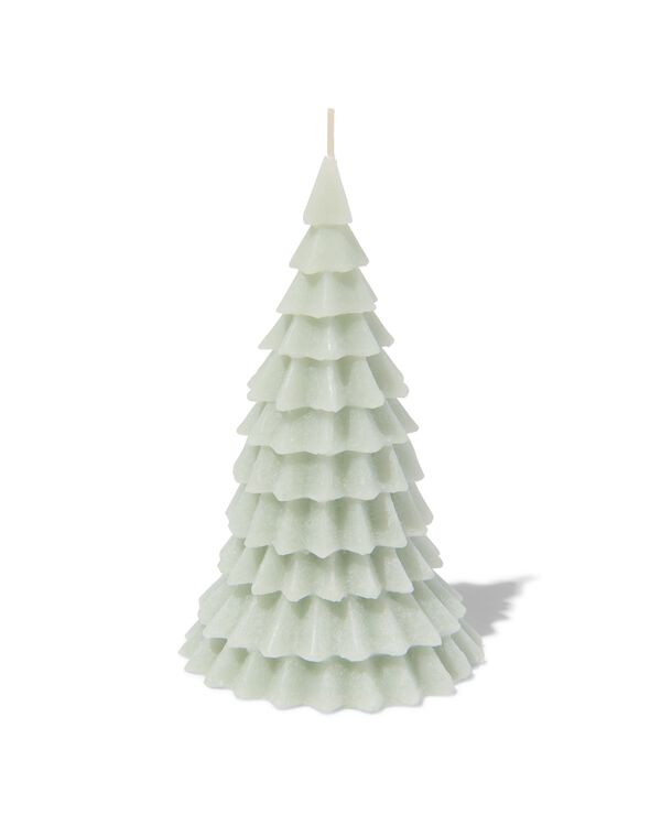 Weihnachtsbaum-Kerze, 16 cm, hellgrün - 25170082 - HEMA