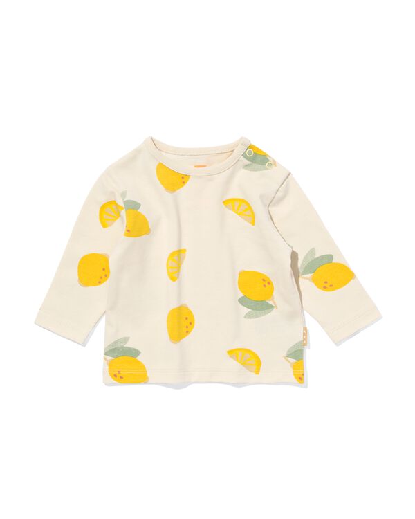 newborn shirt citroen ecru ecru - 33493010ECRU - HEMA
