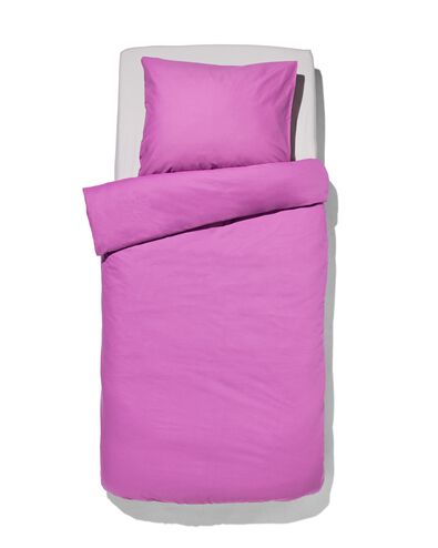 housse de couette 140x200/220 cm coton doux violet - 5750067 - HEMA