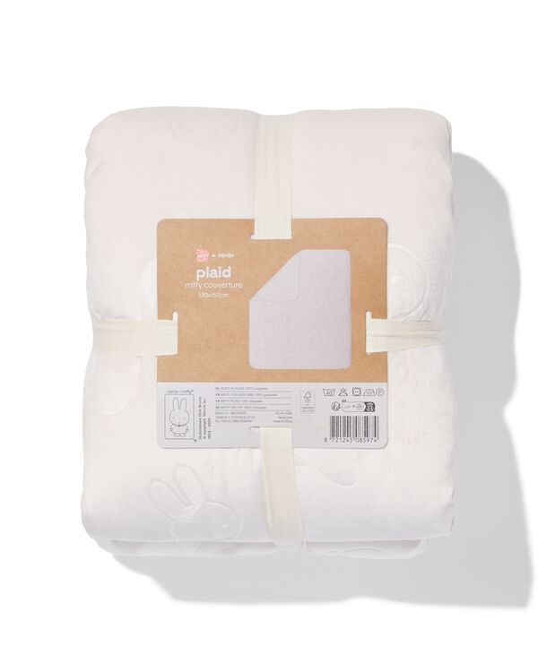 plaid d'int&eacute;rieur Miffy 130x150 cm polaire polyester - 60410354 - HEMA