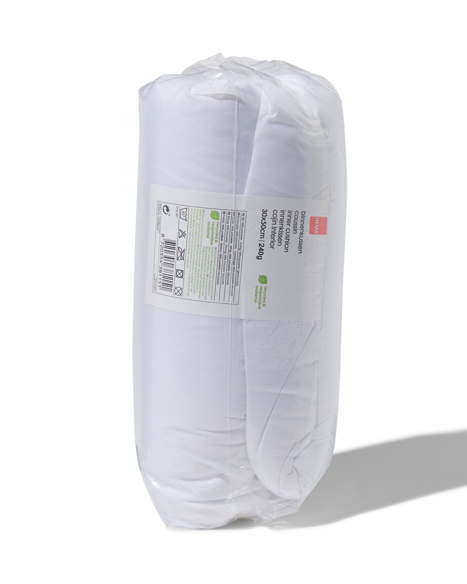 coussin 30x50 polyester recycl&eacute; - 7321371 - HEMA