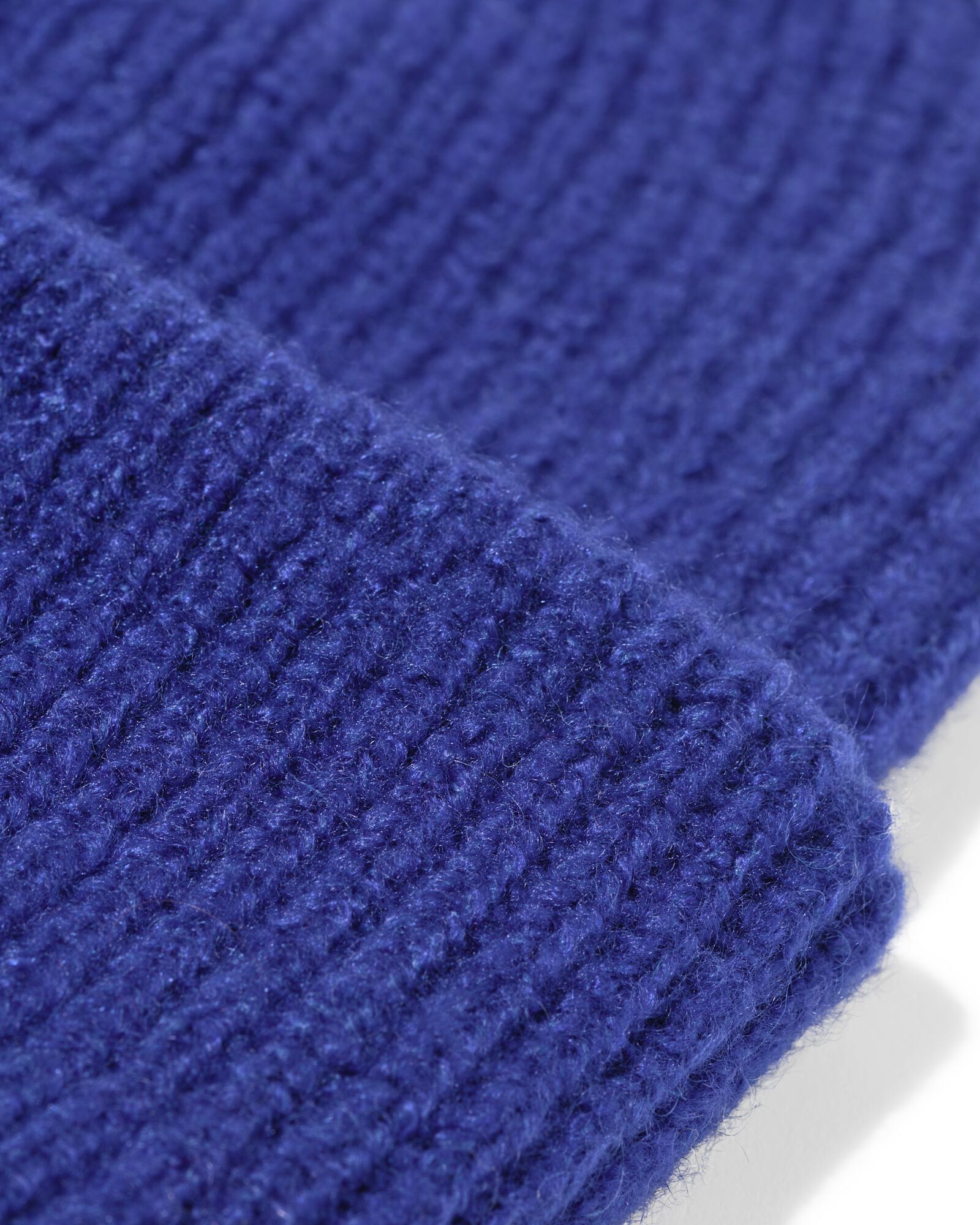 damesmuts rib blauw - 16451072 - HEMA