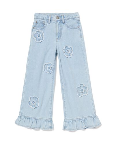 kinderbroek bloemen lichtblauw lichtblauw - 30839449LIGHTBLUE - HEMA