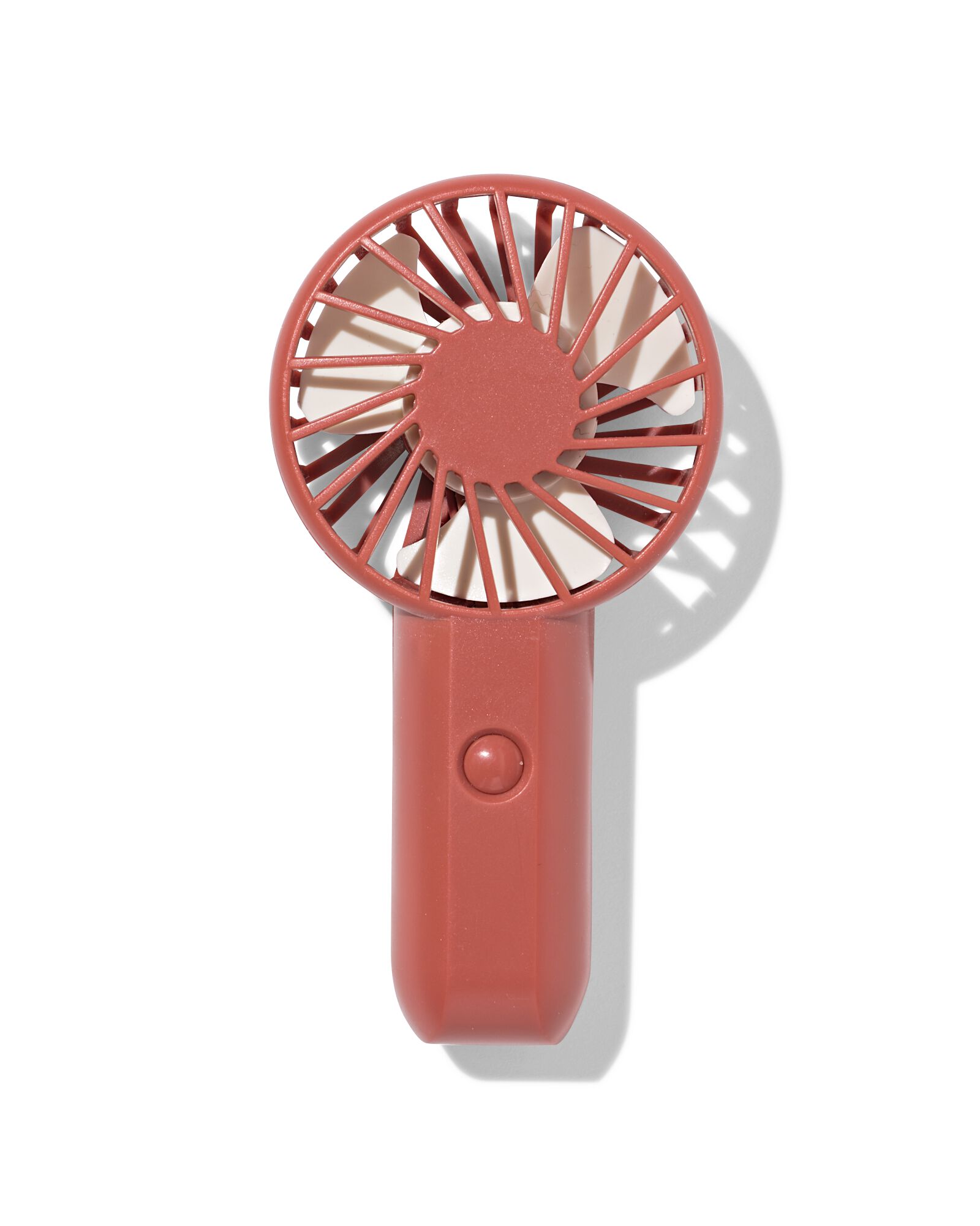 ventilateur &agrave; main rechargeable 7x22cm terra - 41800437 - HEMA