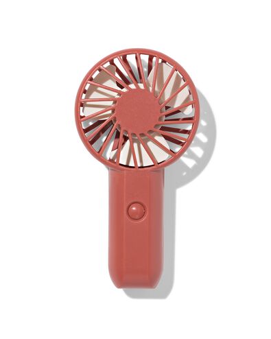 ventilateur &agrave; main rechargeable 7x22cm terra - 41800437 - HEMA