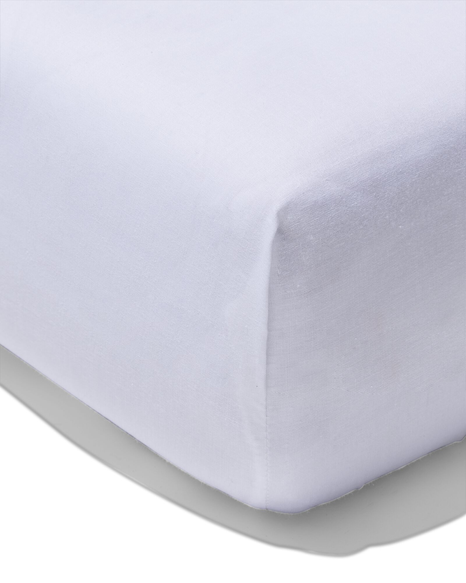 hoeslaken zacht katoen 200x200 wit - 5180049 - HEMA