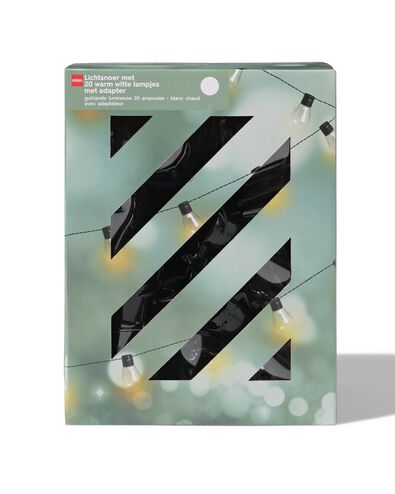 Lichterkette 9&nbsp;m mit 20 L&auml;mpchen in wei&szlig; f&uuml;r den Innen- und Au&szlig;enbereich - 41840227 - HEMA