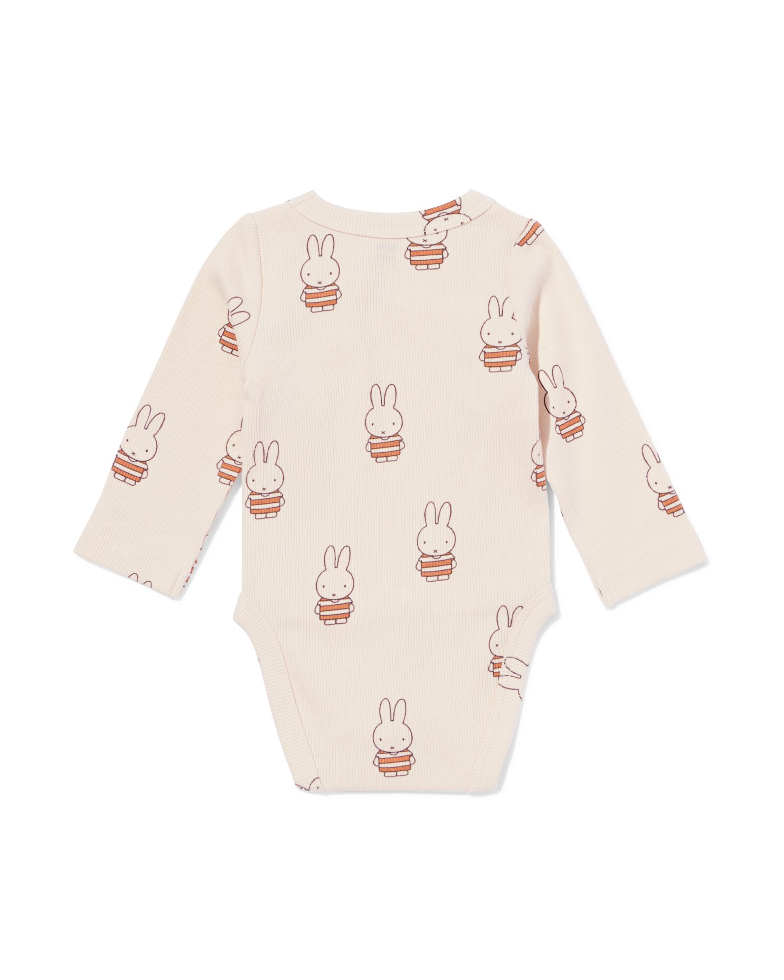 Mitwachsender Miffy-Wickelbody aus Ripp mit Strech ecru ecru - 33410020ECRU - HEMA