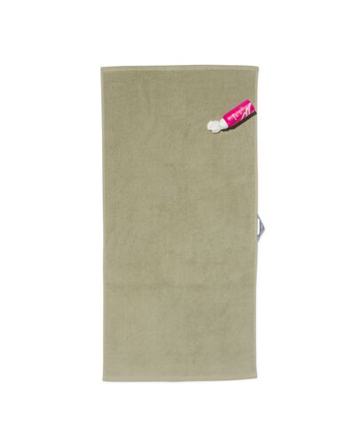 Handtuch, recycelt, Baumwolle, 50 x 100 cm, graugrün hellgrün Handtuch, 50 x 100 - 5240214 - HEMA