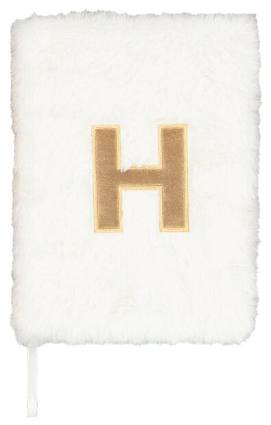 carnet A5 fluffy lettre H - 61120135 - HEMA