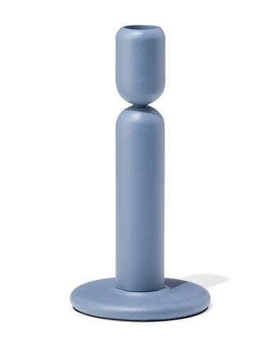 kandelaar 9.2x13.9cm metaal hoog grijs - 13325097 - HEMA