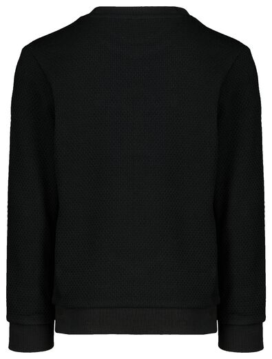 kinder sweater popcorn zwart - 1000029113 - HEMA