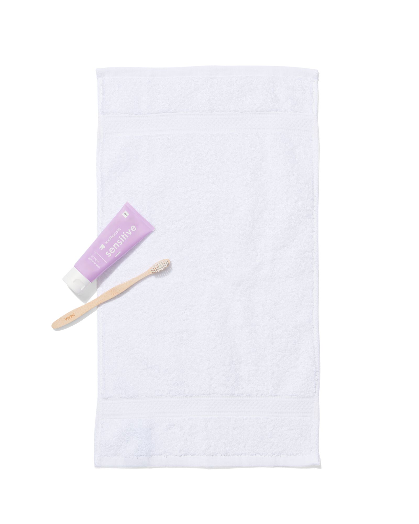 serviettes de bain - qualit&eacute; &eacute;paisse blanc petite serviette - 5202600 - HEMA