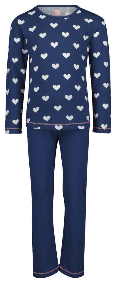 Kinder-Pyjama blau 122/128 - 23080143 - HEMA