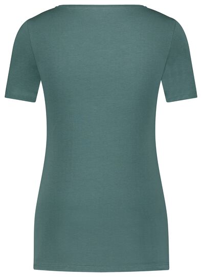 Damen-Basic-T-Shirt grün S - 36341181 - HEMA