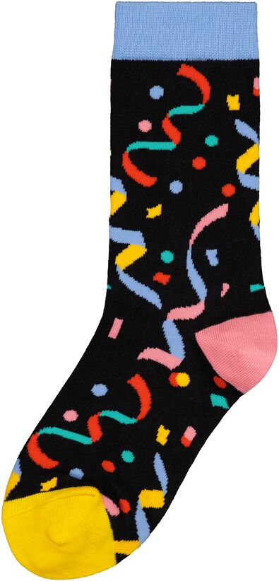 Socken, mit Baumwolle, Let‘s Party schwarz 39/42 - 4103407 - HEMA