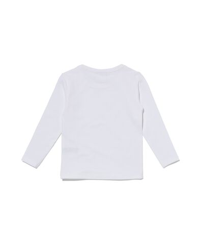 2 t-shirts enfant blanc 122/128 - 30843652 - HEMA