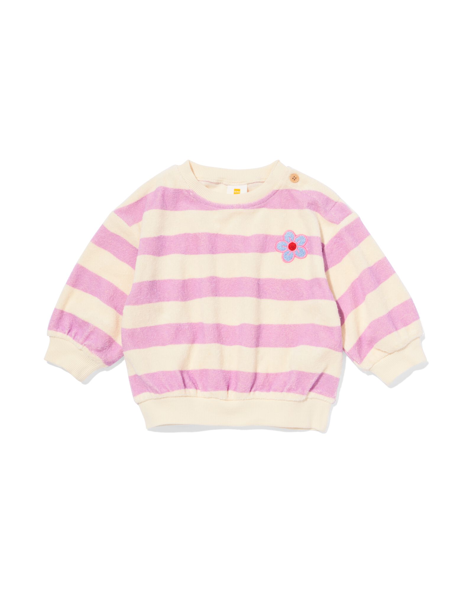 pull b&eacute;b&eacute; tissu &eacute;ponge rayures violet violet - 33077470PURPLE - HEMA